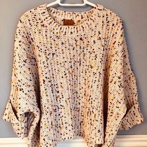 POL oversized confetti sweater